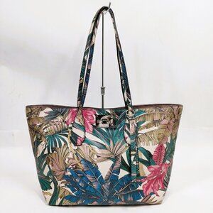 NO TARIFF Ferragamo Tote Bag Beige Leather 4490485